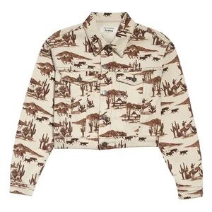 Reformation Denim Jacket - Western Print